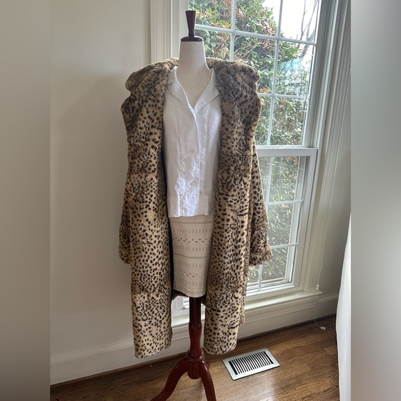 ✖️SOLD✖️ THE KOOPLES NWT Cheetah Animal Print Faux Fur Coat SOFTEST COAT EVER - Picture 15 of 16